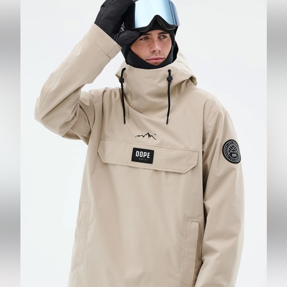 DOPE Blizzard Snowboard Jacket Men Sand NWT SIZE L - Picture 2 of 7